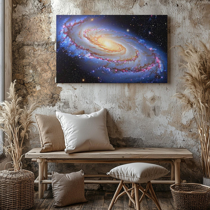 Andromeda Galaxy Canvas – Vivid Spiral Nebula Wall Art in Cosmic Detail - Gifitto