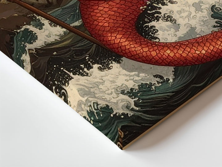 Mermaid Cat Guardian Canvas – Fantasy Oceanic Guardian Wall Art - Gifitto