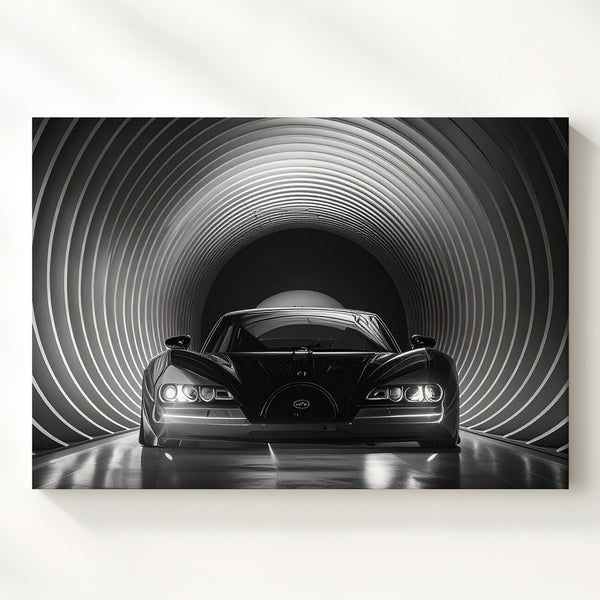 Bugatti Ascend Canvas – Futuristic Tunnel Portrait of Elite Performance - Gifitto
