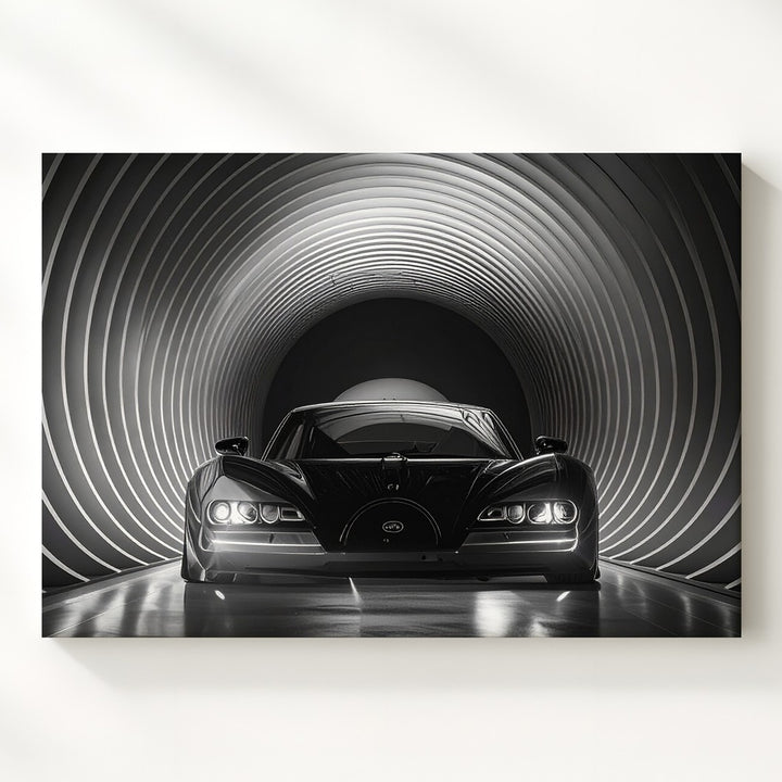 Bugatti Ascend Canvas – Futuristic Tunnel Portrait of Elite Performance - Gifitto