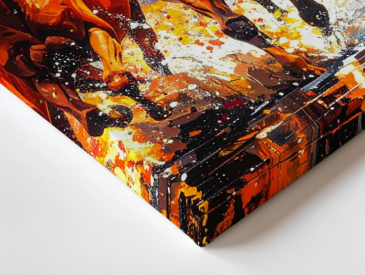 Apocalypse Run Canvas – Four Fiery Horses of Power & Fury - Gifitto
