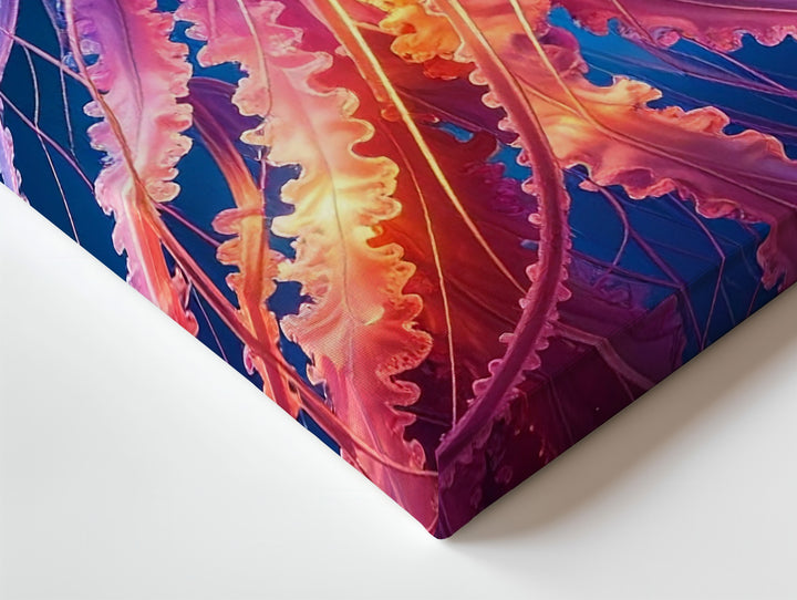 Galactic Jellyfish Canvas – Bioluminescent Space Creature in Electric Hues - Gifitto