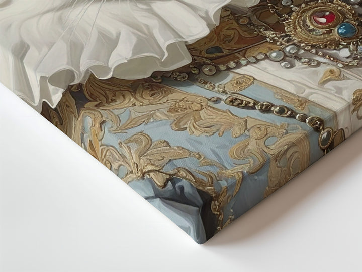 Royal Persian Cat Portrait Canvas – 18th Century Noble Attire Art - Gifitto