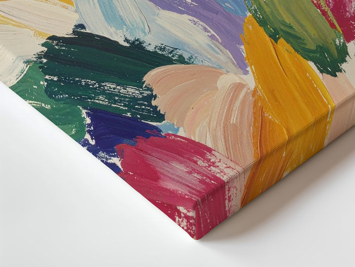 Abstract Joyful Movement Canvas – Colorful Expressionist Wall Art - Gifitto