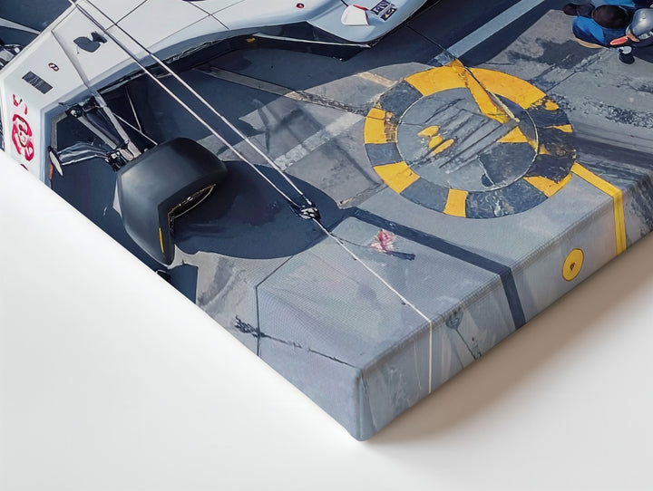 Precision Pitstop Canvas – Top-Down Racing Team in Motion - Gifitto
