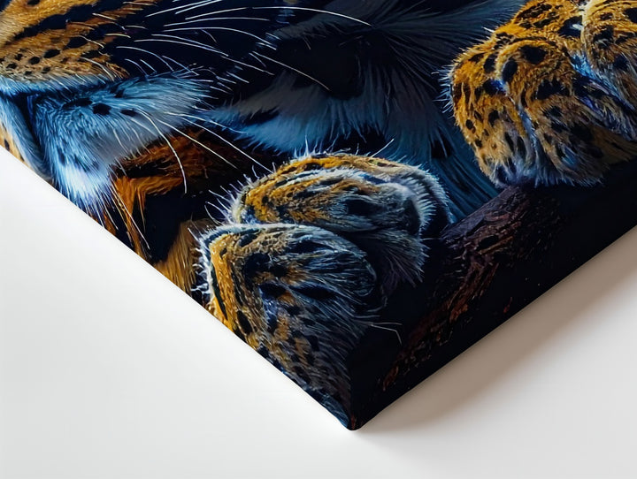 Regal Leopard Portrait Canvas – Hyper-Realistic Feline Art - Gifitto
