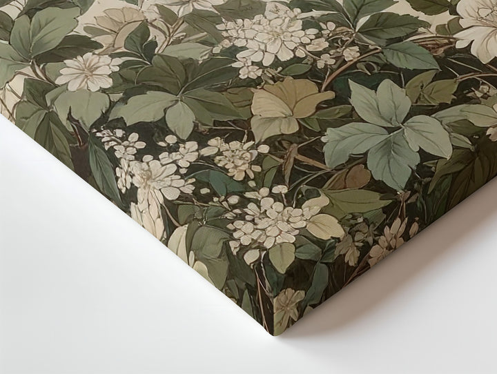 Vintage Botanical Tangle Canvas – Delicate Vines, Flowers & Butterflies - Gifitto