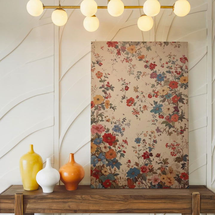 Vintage Floral Canvas – Timeless Blossom Wall Art in Soft Muted Tones - Gifitto