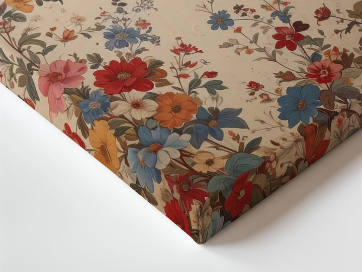 Vintage Floral Canvas – Timeless Blossom Wall Art in Soft Muted Tones - Gifitto