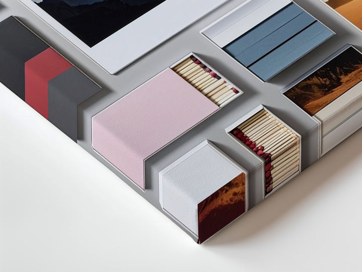 Analog Meets Digital Canvas – Pastel Stationery Flat-Lay with Black Tablet - Gifitto