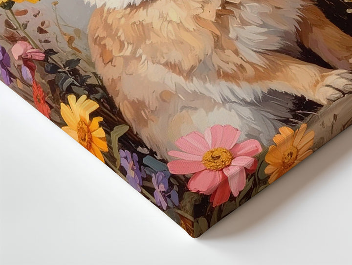 Wildflower Rabbit Canvas – Soft-Focus Meadow Scene with Spring Blooms - Gifitto