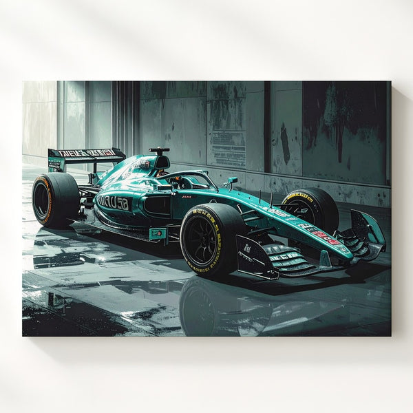 Modern Mercedes F1 Canvas – Sleek Petronas Formula 1 Racing Art - Gifitto