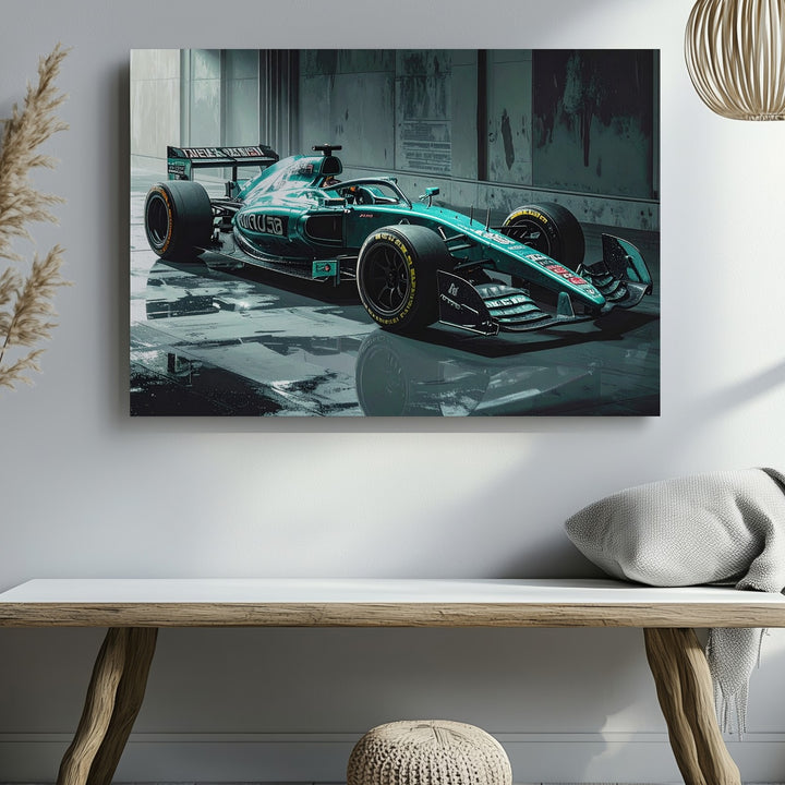 Modern Mercedes F1 Canvas – Sleek Petronas Formula 1 Racing Art - Gifitto