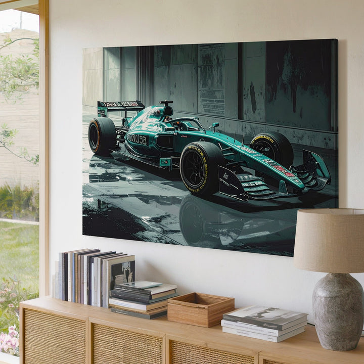 Modern Mercedes F1 Canvas – Sleek Petronas Formula 1 Racing Art - Gifitto