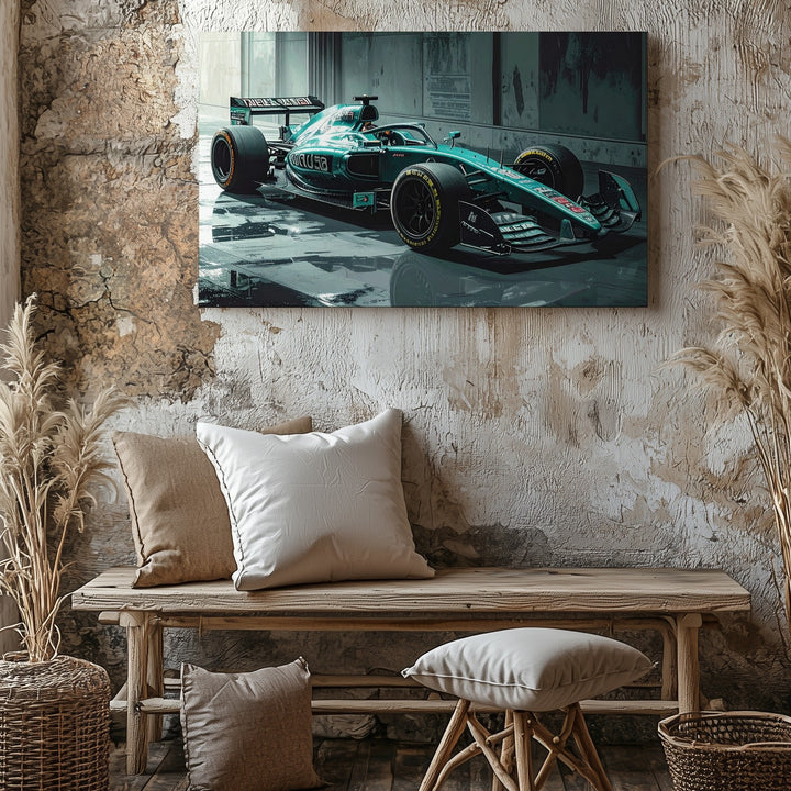 Modern Mercedes F1 Canvas – Sleek Petronas Formula 1 Racing Art - Gifitto