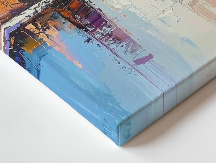 Dreamscape Pastel Canvas – Abstract Serene Seascape Wall Art - Gifitto