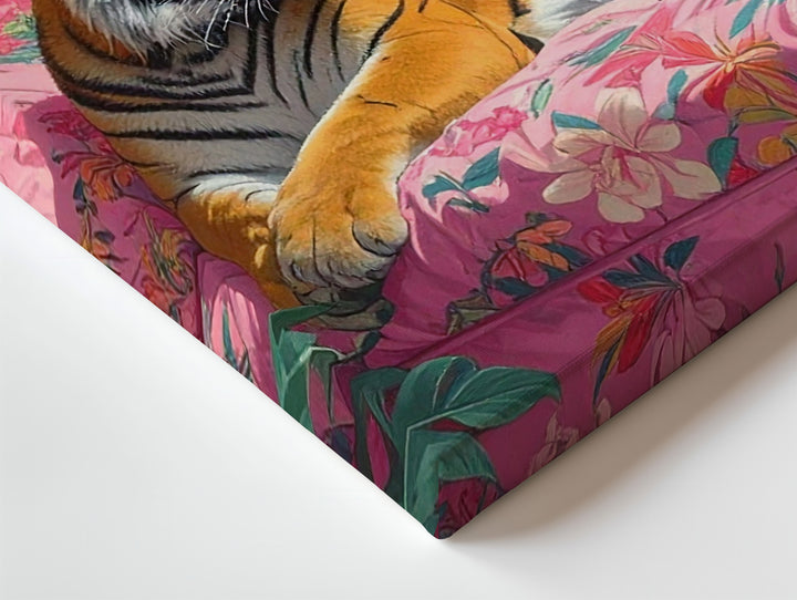 Regal Tiger Bedroom Canvas – Exotic Jungle-Inspired Luxury Wall Art - Gifitto