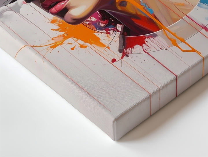 Virtual Reality Splash Canvas – Colorful VR Headset Graffiti Art - Gifitto