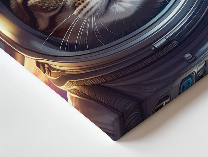 Astronaut Cat Canvas – Whimsical Space Explorer Wall Art for Dreamers - Gifitto