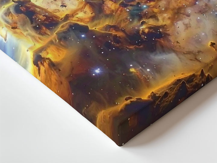 Pillars of Creation Canvas – Celestial Starbirth Seen Through Observatory Window - Gifitto