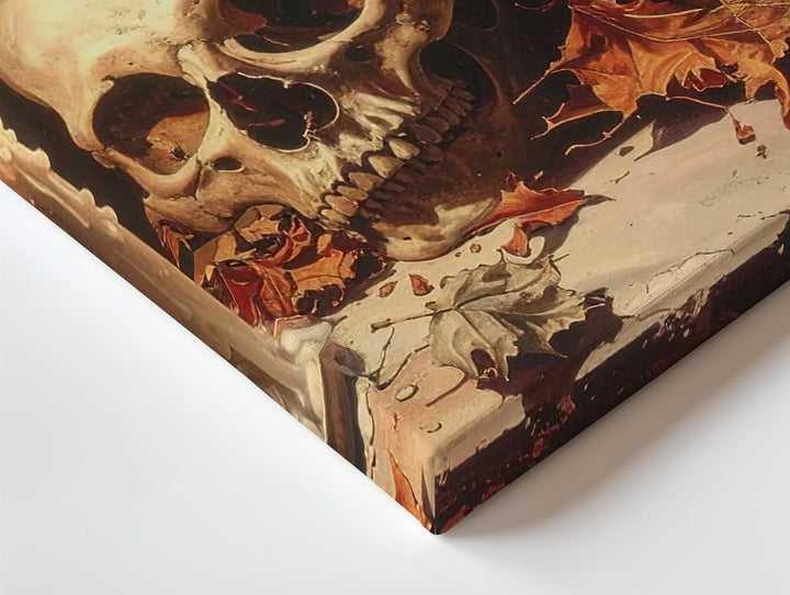 Enchanted Sorcerer Skull Canvas – Gothic Magic Still Life Wall Art - Gifitto