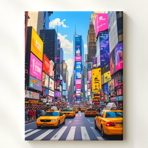 Times Square Canvas – Vibrant Digital Art of NYC's Iconic Intersection - Gifitto