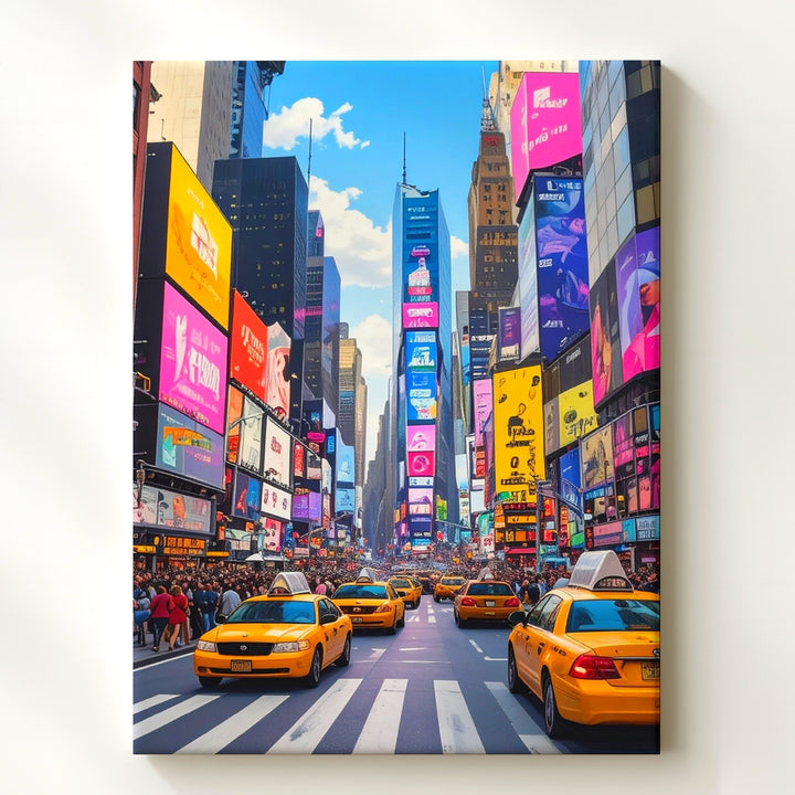 Times Square Canvas – Vibrant Digital Art of NYC's Iconic Intersection - Gifitto