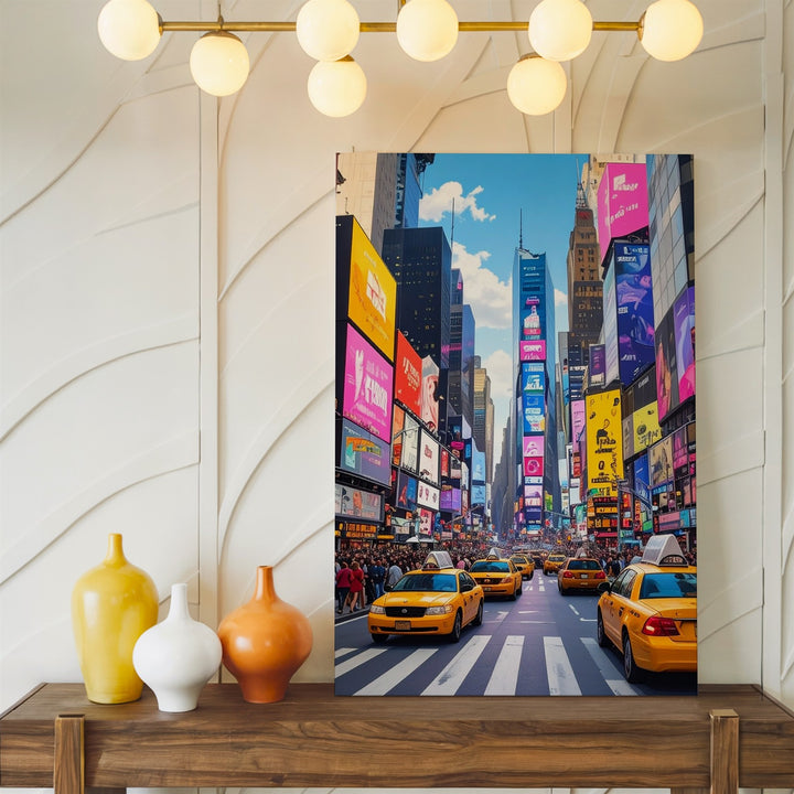 Times Square Canvas – Vibrant Digital Art of NYC's Iconic Intersection - Gifitto