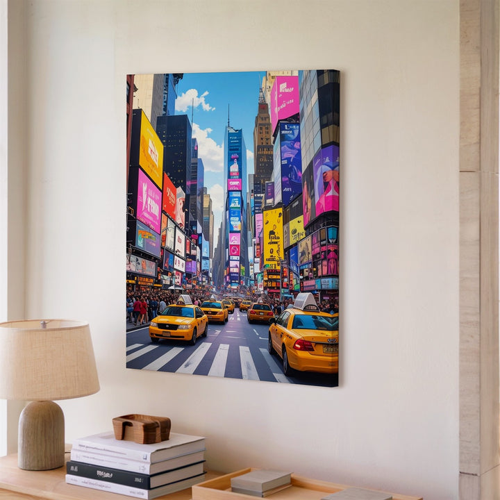 Times Square Canvas – Vibrant Digital Art of NYC's Iconic Intersection - Gifitto