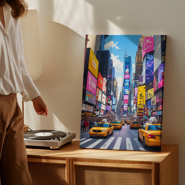 Times Square Canvas – Vibrant Digital Art of NYC's Iconic Intersection - Gifitto