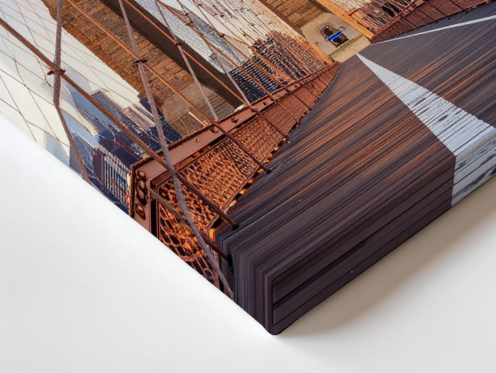 Brooklyn Bridge Canvas – Golden Hour Photograph of NYC Icon - Gifitto