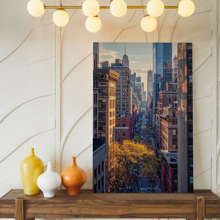 New York City Canyon Canvas – Architectural Contrast & Vertical Skyline - Gifitto
