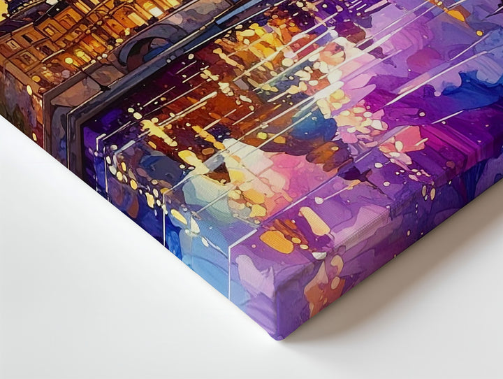 Dreamy Palace Canvas – Impressionist European Architecture by Reflective River - Gifitto