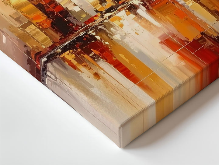 Ethereal Cityscape Canvas – Abstract Skyscrapers with Glowing Reflections - Gifitto