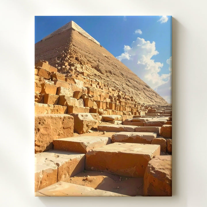 Great Pyramid of Giza Canvas – Realistic Photograph of Ancient Egyptian Grandeur - Gifitto