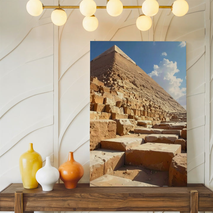 Great Pyramid of Giza Canvas – Realistic Photograph of Ancient Egyptian Grandeur - Gifitto