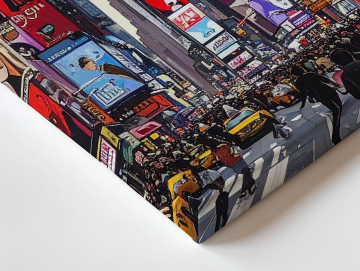 Times Square Pop Canvas – Comic Book Style NYC Street Scene - Gifitto