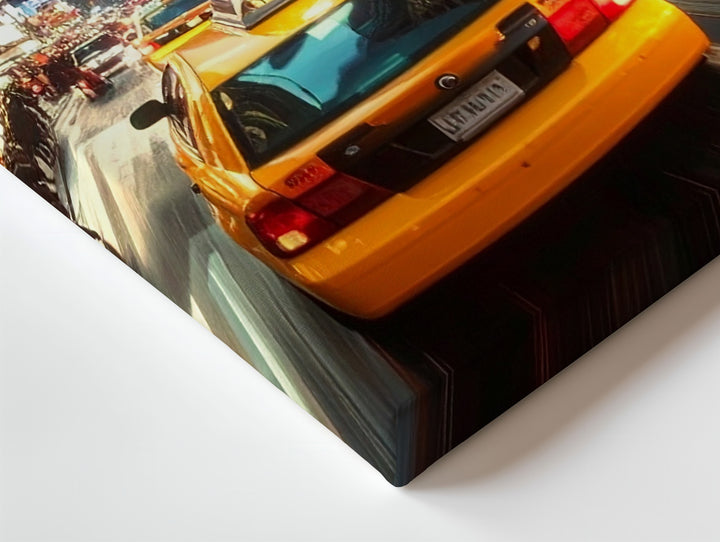 Neon Speed City Canvas – Motion Blur Urban Night Wall Art - Gifitto