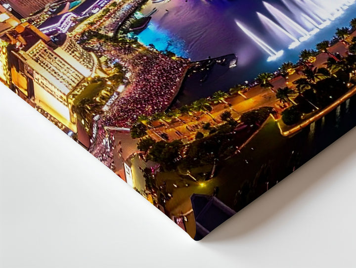 Neon Night Vegas Canvas – Vibrant Las Vegas Strip Cityscape Art - Gifitto