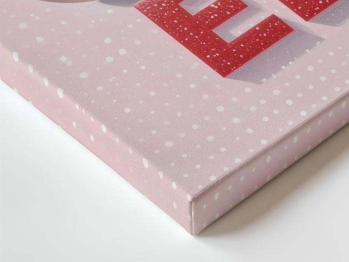 Stacked NOEL Typography Canvas – Playful Modern Holiday Wall Art - Gifitto