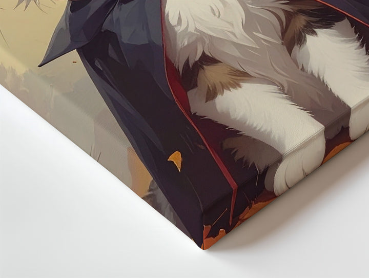 Witch Kitten Canvas – Enchanted Halloween Cat in Autumn Forest - Gifitto