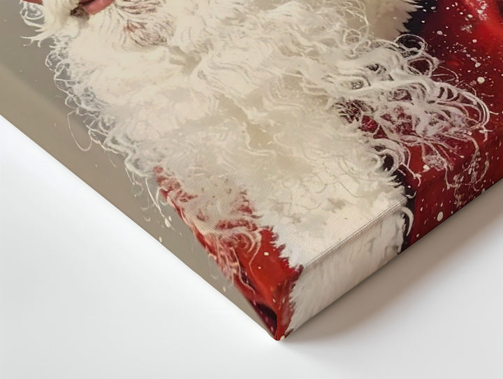 Classic Santa Profile Canvas – Nostalgic Christmas Portrait Wall Art - Gifitto
