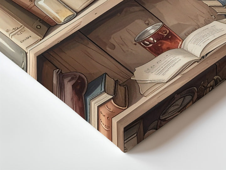 Witch’s Apothecary Canvas – Rustic Potion Shelf with Books & Herbs - Gifitto