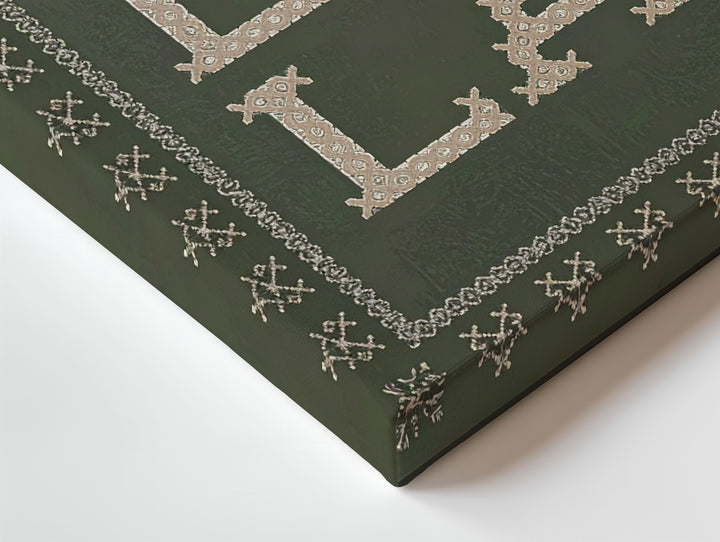 FA LA LA Cross-Stitch Canvas – Vintage-Inspired Holiday Typography Art - Gifitto