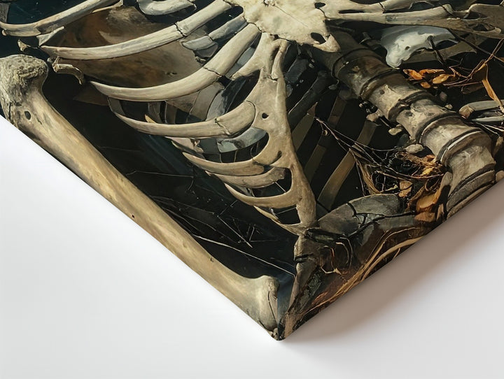Tomblight Skeleton Canvas – Gothic Portrait with Shadowed Skulls - Gifitto