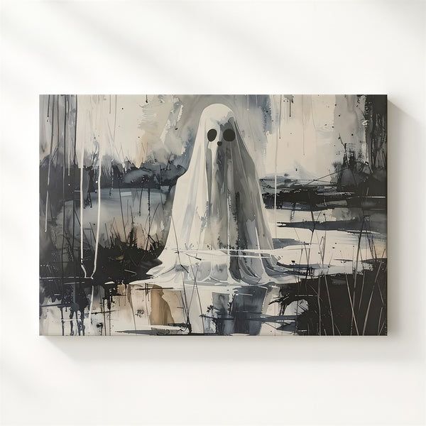 Dissolving Ghost Canvas – Surreal Reflections of Memory and Decay - Gifitto