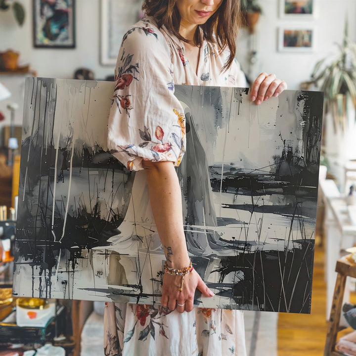 Dissolving Ghost Canvas – Surreal Reflections of Memory and Decay - Gifitto