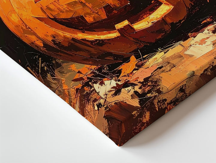 Jack-O’-Lantern in Moonlit Forest Canvas – Dramatic Halloween Night Art - Gifitto