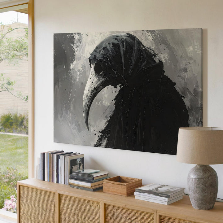 Plague Doctor Spirit Canvas – Grim Apocalyptic Horror Wall Art - Gifitto