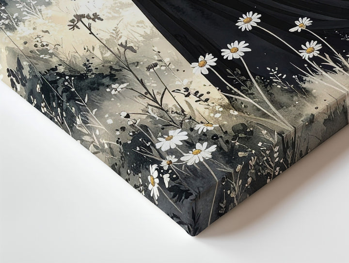 Ethereal Cloaked Figure Canvas – Soft Forest Spirit Halloween Art - Gifitto